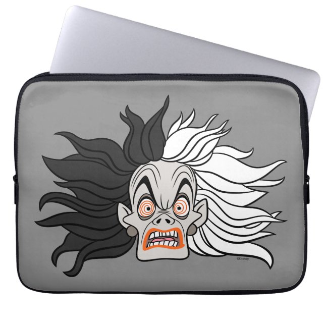 Housse Pour Ordinateur Portable Cruella De Vil | Visage effrayant (Devant)