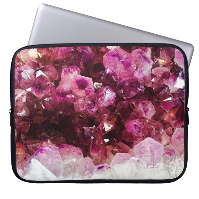 Housse Pour Ordinateur Portable Cryaméthyste minéral pourpre (Devant)