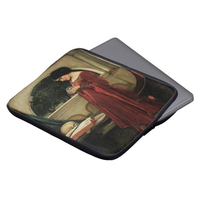 Housse Pour Ordinateur Portable Crystal Ball par John William Waterhouse (Devant haut)