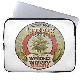 Housse Pour Ordinateur Portable Cuivre fin Distillé Bourbon Whisky.