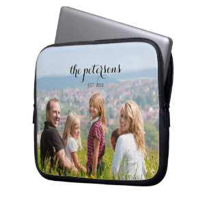 Housse Pour Ordinateur Portable Custom Cute Beautiful Smiling Family Photo College