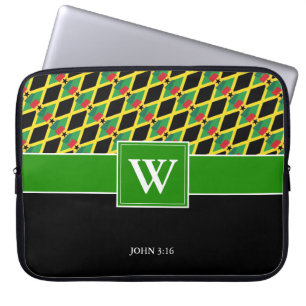 Housse Pour Ordinateur Portable Custom JAMAICA GHANA Monogram