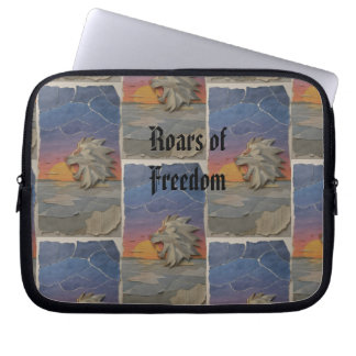 Housse Pour Ordinateur Portable Custom Lion Sunset Laptop Sleeve