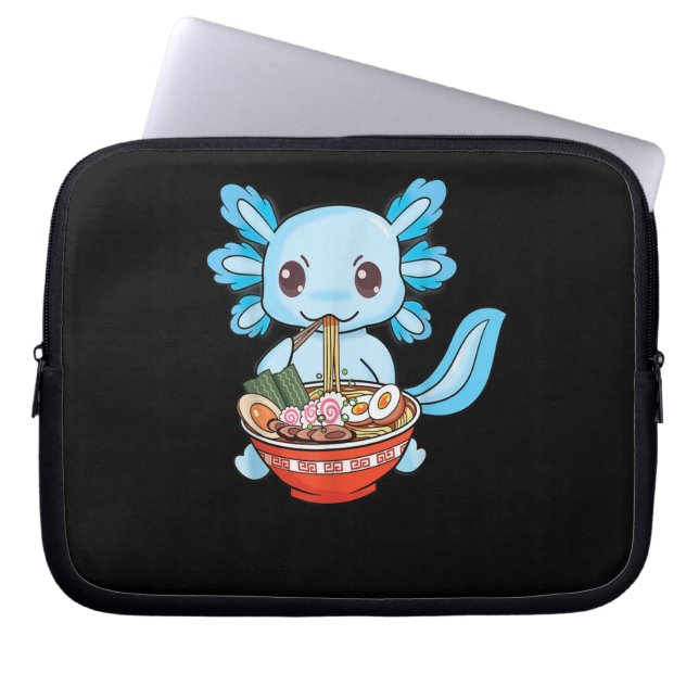 Housse Pour Ordinateur Portable Cute Axolotl Ramen Noodles (Devant)
