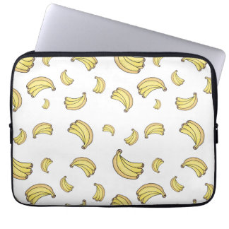 Housse Pour Ordinateur Portable Cute Banana Pattern | Hand Drawn Banana Aesthetic 