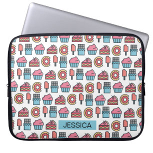 Housse Pour Ordinateur Portable Cute Cakes and Desserts Motif Personnalisé