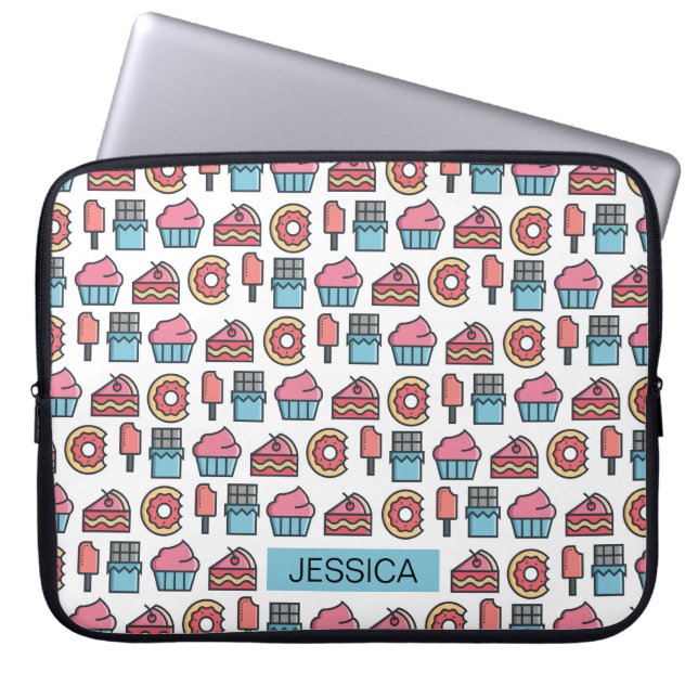Housse Pour Ordinateur Portable Cute Cakes and Desserts Motif Personnalisé (Devant)