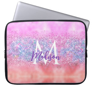 Housse Pour Ordinateur Portable Cute iridescente ombre unicorne parties scintillan