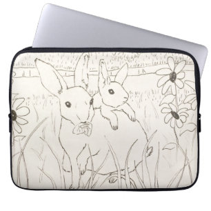Housse Pour Ordinateur Portable Cute Mother Baby Bunny Rabbits