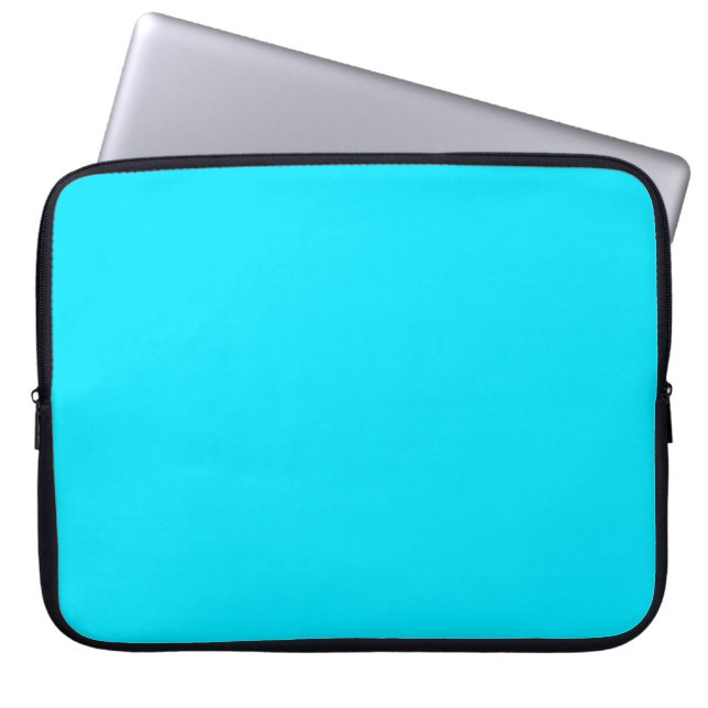 Housse Pour Ordinateur Portable Cyan Sky Blue Color Personnaliser (Devant)