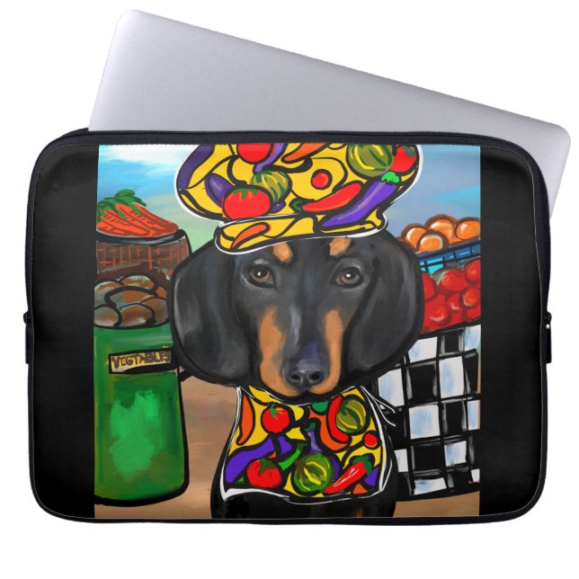 Housse Pour Ordinateur Portable Dachshund (Devant)