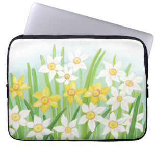 Housse Pour Ordinateur Portable Daffodiques de printemps