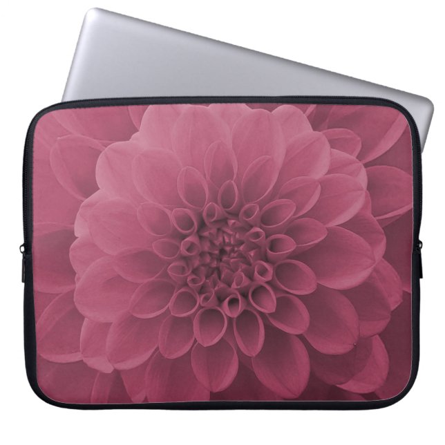 Housse Pour Ordinateur Portable Dahlia rose (Devant)