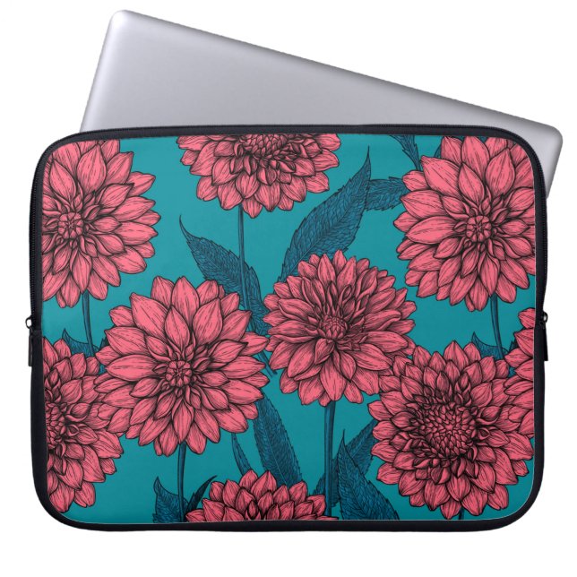 Housse Pour Ordinateur Portable Dahlias (Devant)