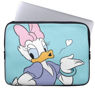 Housse Pour Ordinateur Portable Daisy Duck faisant un baiser
