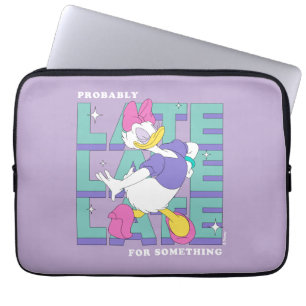 Housse Pour Ordinateur Portable Daisy "Probablement en retard" Graphique avec cita