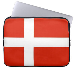 Housse Pour Ordinateur Portable Dannebrog; Le drapeau officiel du Danemark