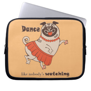 Housse Pour Ordinateur Portable Danse comme personne ne regarde Carlin Girl