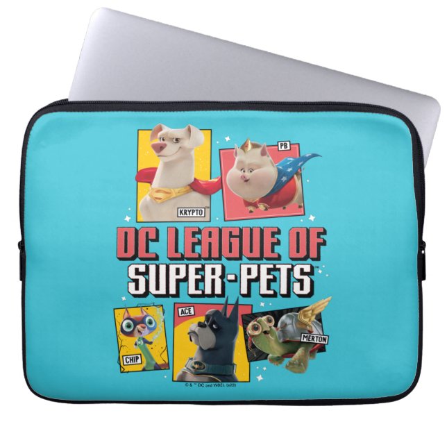 Housse Pour Ordinateur Portable DC League of Super-Pets Character Panels (Devant)