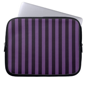 Housse Pour Ordinateur Portable Décor à bandes verticales violettes