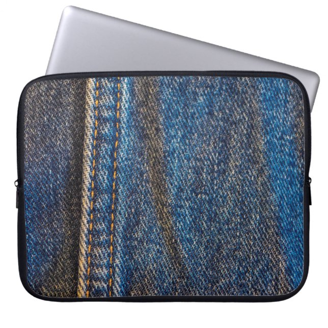 Housse Pour Ordinateur Portable Denim passé (Devant)