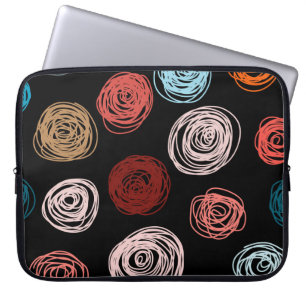 Housse Pour Ordinateur Portable Des points abstraits dessinés à la main par un mot