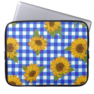 Housse Pour Ordinateur Portable Des tournesols lumineux sur un arrière - plan à da