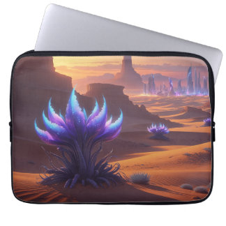 Housse Pour Ordinateur Portable Desierto místico con ciudad futurista