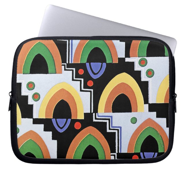 Housse Pour Ordinateur Portable Design Art Déco #4 @ Emporio Moffa (Devant)