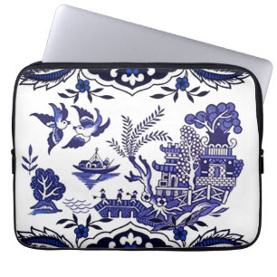 Housse Pour Ordinateur Portable Design classique de saule bleu