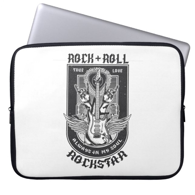 Housse Pour Ordinateur Portable Design Guitar Rock (Devant)