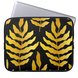Housse Pour Ordinateur Portable Design moderne avec feuille. Feuilles tropicaux de