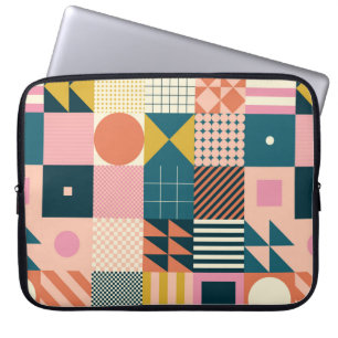 Housse Pour Ordinateur Portable Design motif abstrait géométrique moderne avec sim