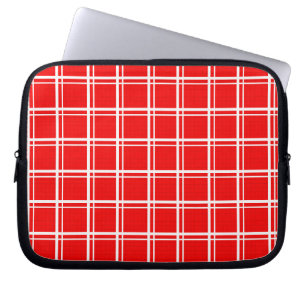Housse Pour Ordinateur Portable Design Motif des bandes de grille déployées dans l