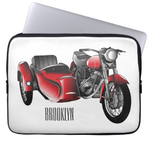 Housse Pour Ordinateur Portable dessin animé de la moto Sidecar