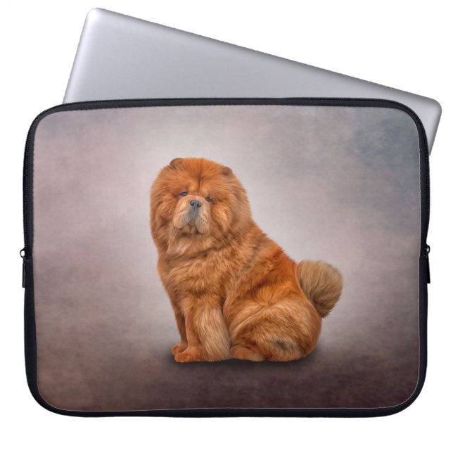 Housse Pour Ordinateur Portable Dessin de chow chow chow (Devant)