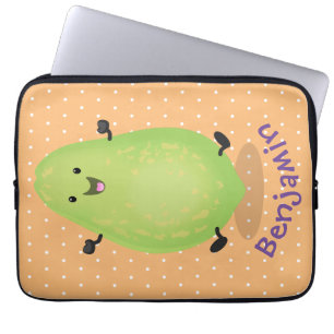 Housse Pour Ordinateur Portable dessin de la patte papaye de Cute kawaii