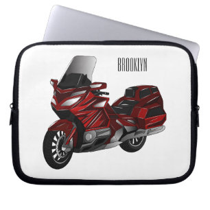 Housse Pour Ordinateur Portable Dessin de moto de tourisme