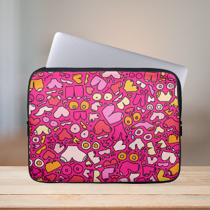 Housse Pour Ordinateur Portable dessous de verre en pierre motif couleur poitrine