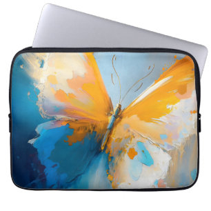 Housse Pour Ordinateur Portable Devenir Lumière – Papillon Abstrait en Mouvement