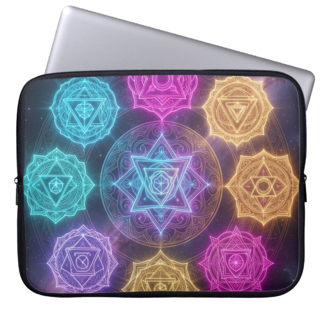 Housse Pour Ordinateur Portable Die 7 Chakren´6 (Devant)