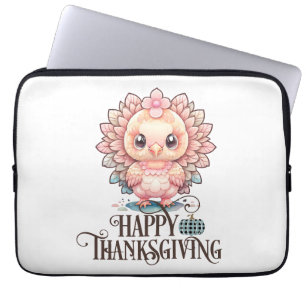 Housse Pour Ordinateur Portable Dinde de Thanksgiving mignonne