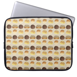 Housse Pour Ordinateur Portable Dîner Pain Rolls Buns Boulangerie Baker Chef Foody