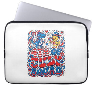 Housse Pour Ordinateur Portable Dinosaur Kawaii Patriotique Meilleur Beau-père Jam