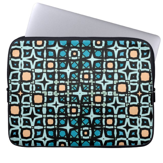 Housse Pour Ordinateur Portable Diseño de Azulejos Mediterráneos (Devant)