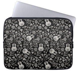 Housse Pour Ordinateur Portable Disney Pixar Coco   Guitare et Motif Rose