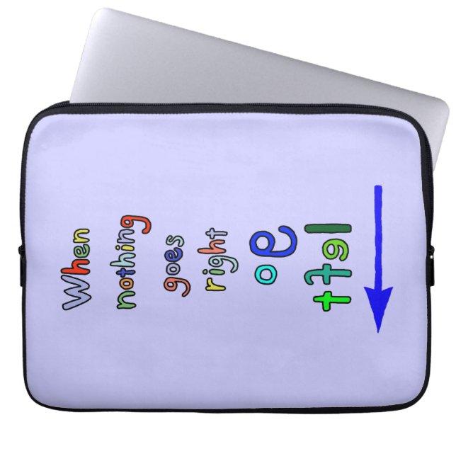 Housse Pour Ordinateur Portable Disparaissent la douille inspirée drôle (Devant)