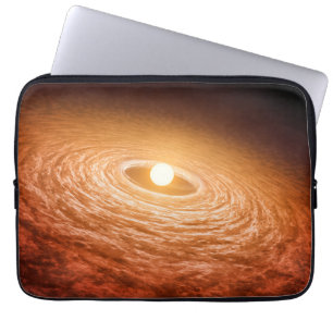 Housse Pour Ordinateur Portable Disque De Matériel Autour De Star Fu Orionis.