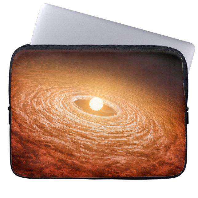 Housse Pour Ordinateur Portable Disque De Matériel Autour De Star Fu Orionis. (Devant)