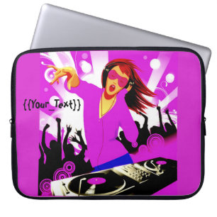 Housse Pour Ordinateur Portable DJ Girl